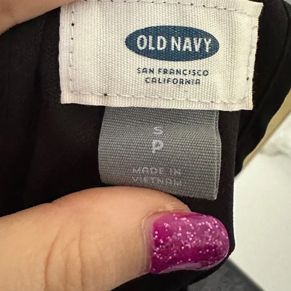 Old Navy Black with White Diamond detail Mini dress Size Small - Picture 8 of 8